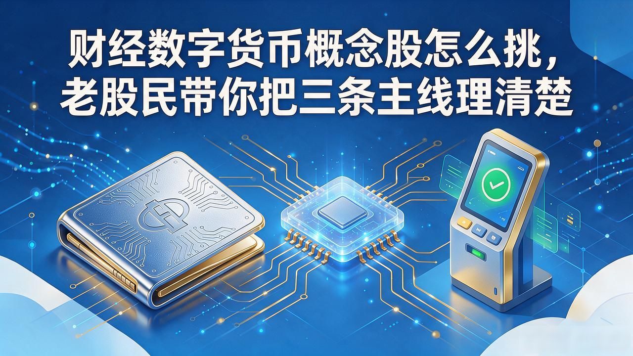 财经数字货币概念股怎么挑，老股民带你把三条主线理清楚
