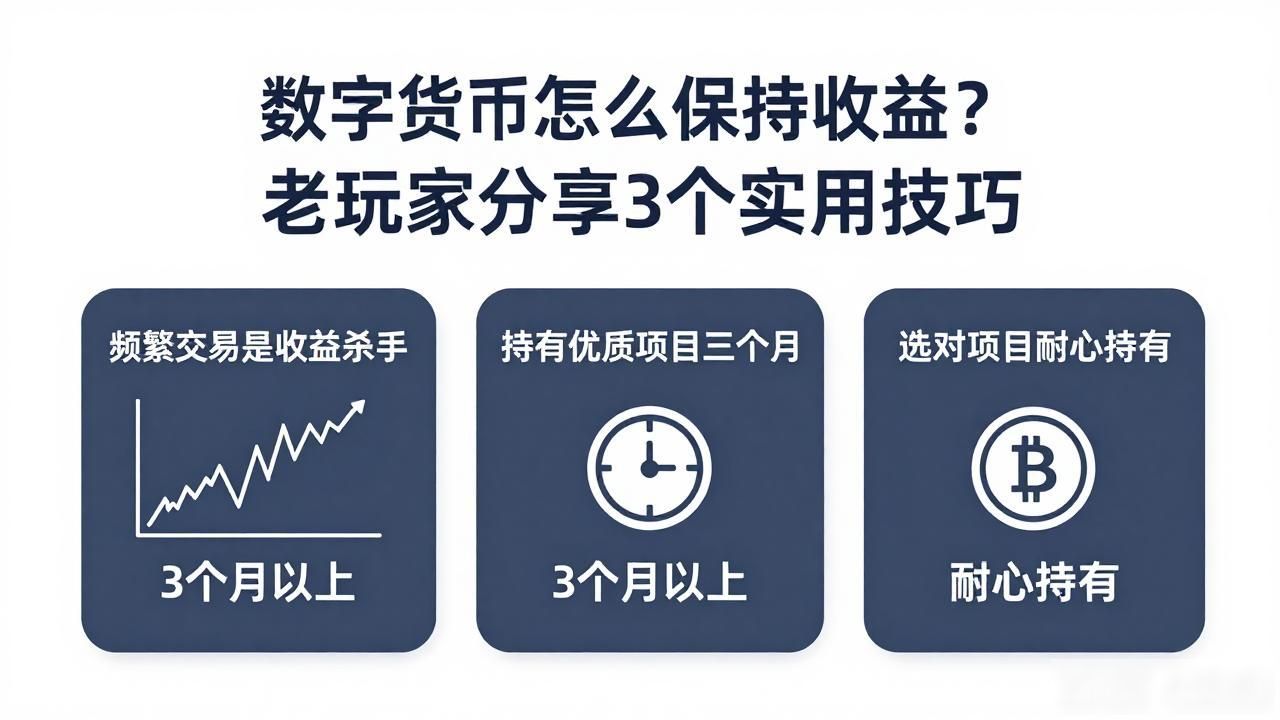 数字货币怎么保持收益？老玩家分享3个实用技巧