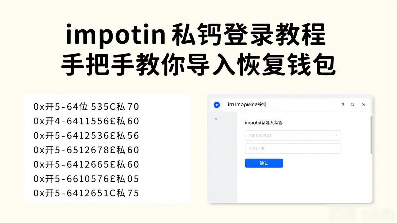 imtoken私钥登录教程 手把手教你导入恢复钱包