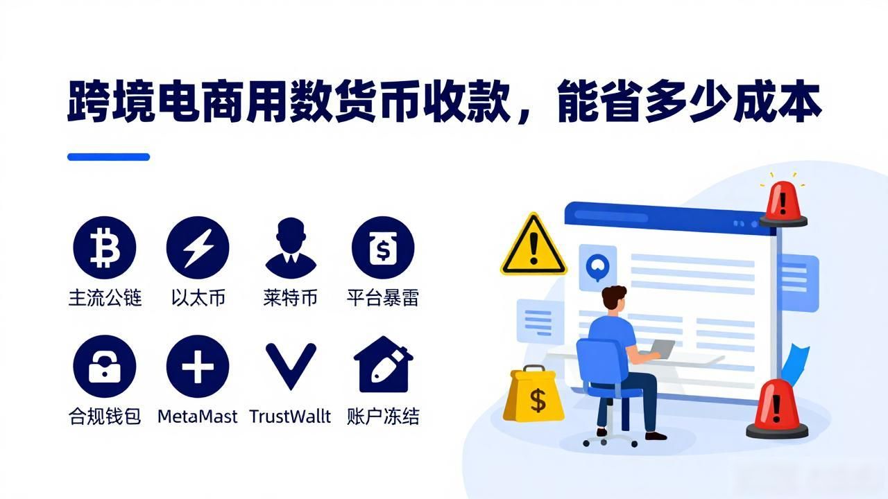 跨境电商用数字货币收款，能省多少成本