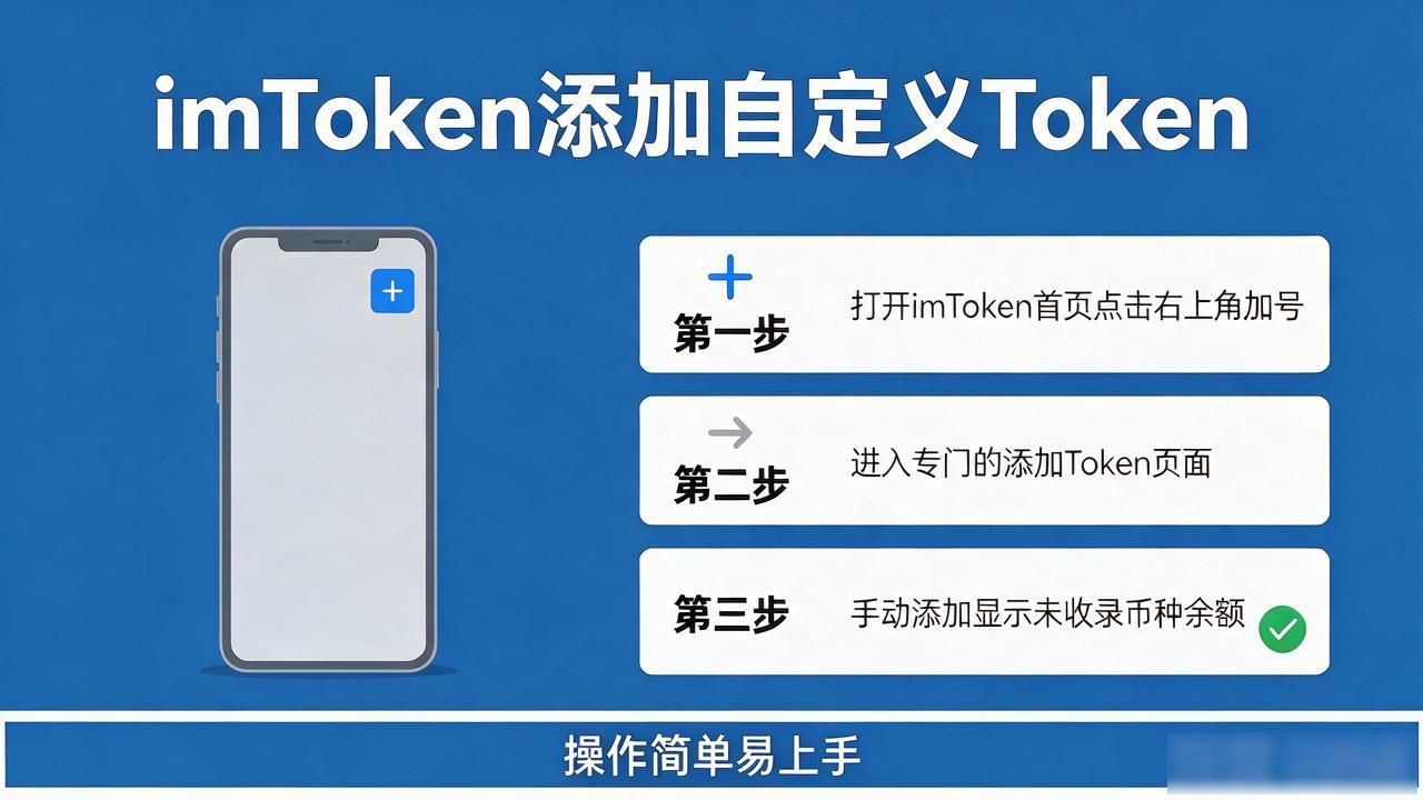 imToken怎么添加自定义Token 三步手动添加显示未收录币种余额