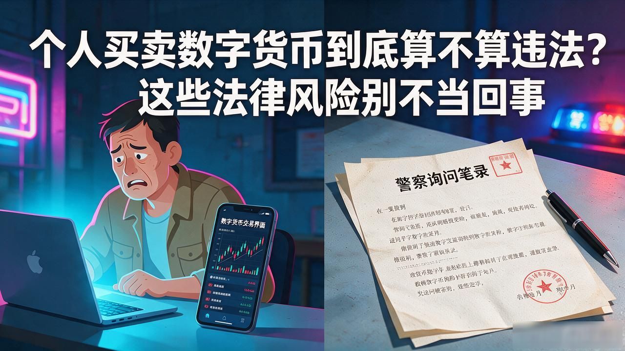 个人买卖数字货币到底算不算违法？这些法律风险别不当回事