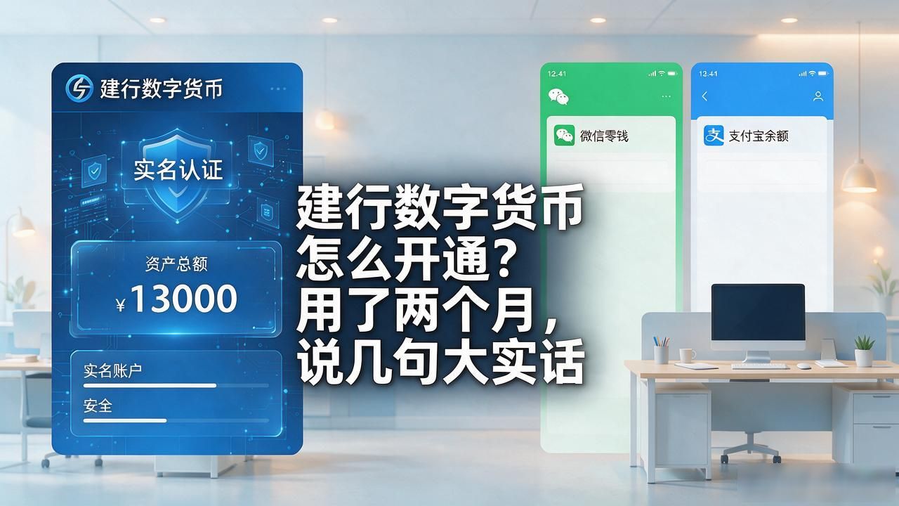 建行数字货币怎么开通？用了两个月，说几句大实话