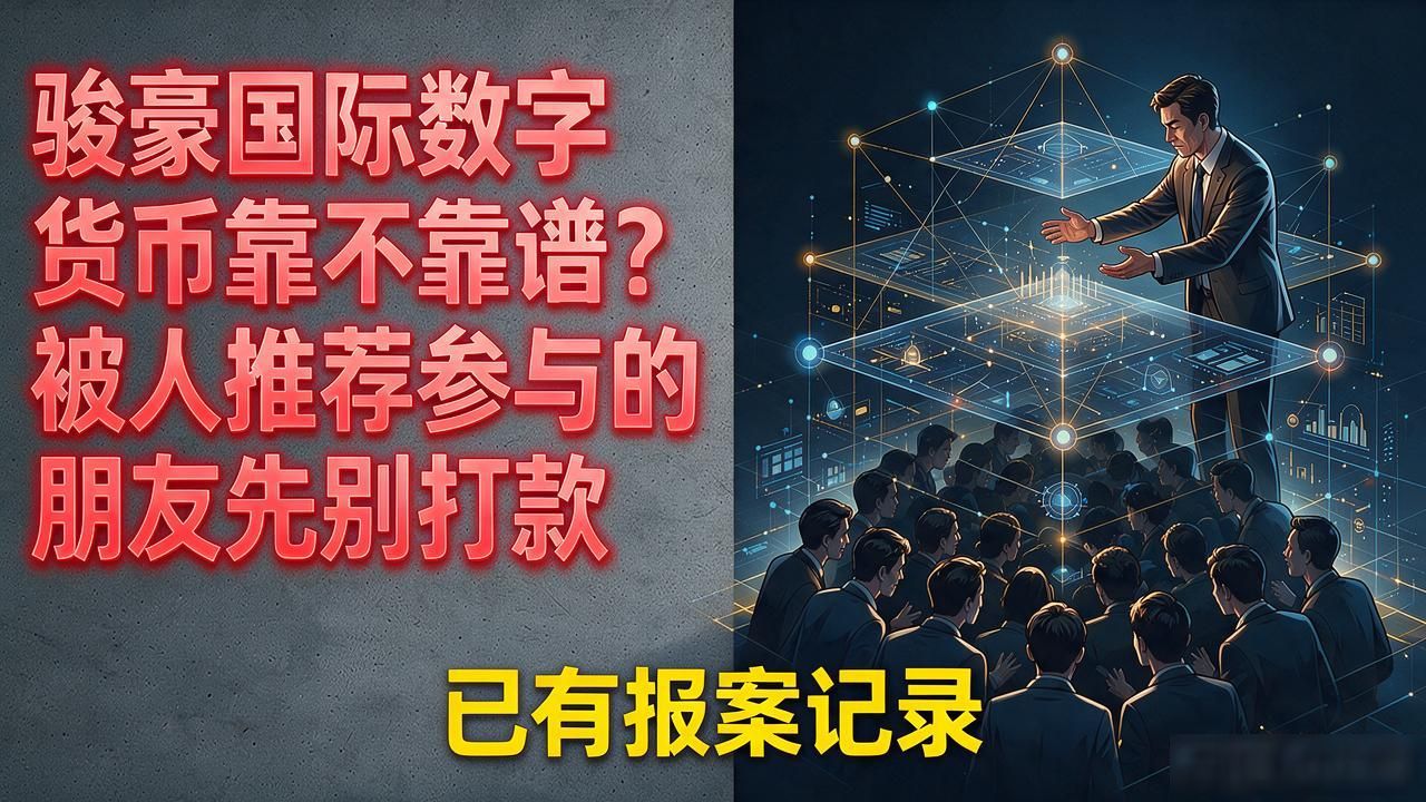骏豪国际数字货币靠不靠谱？被人推荐参与的朋友先别打款
