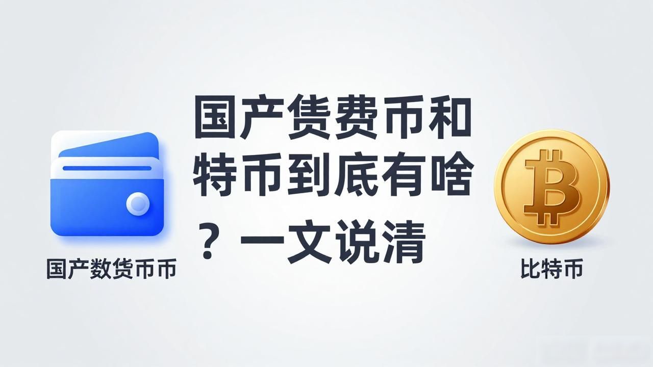 国产数字货币和比特币到底有啥区别？一文说清