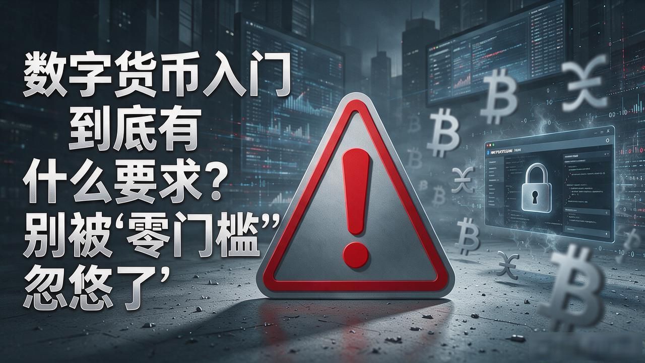 数字货币入门到底有什么要求？别被"零门槛"忽悠了