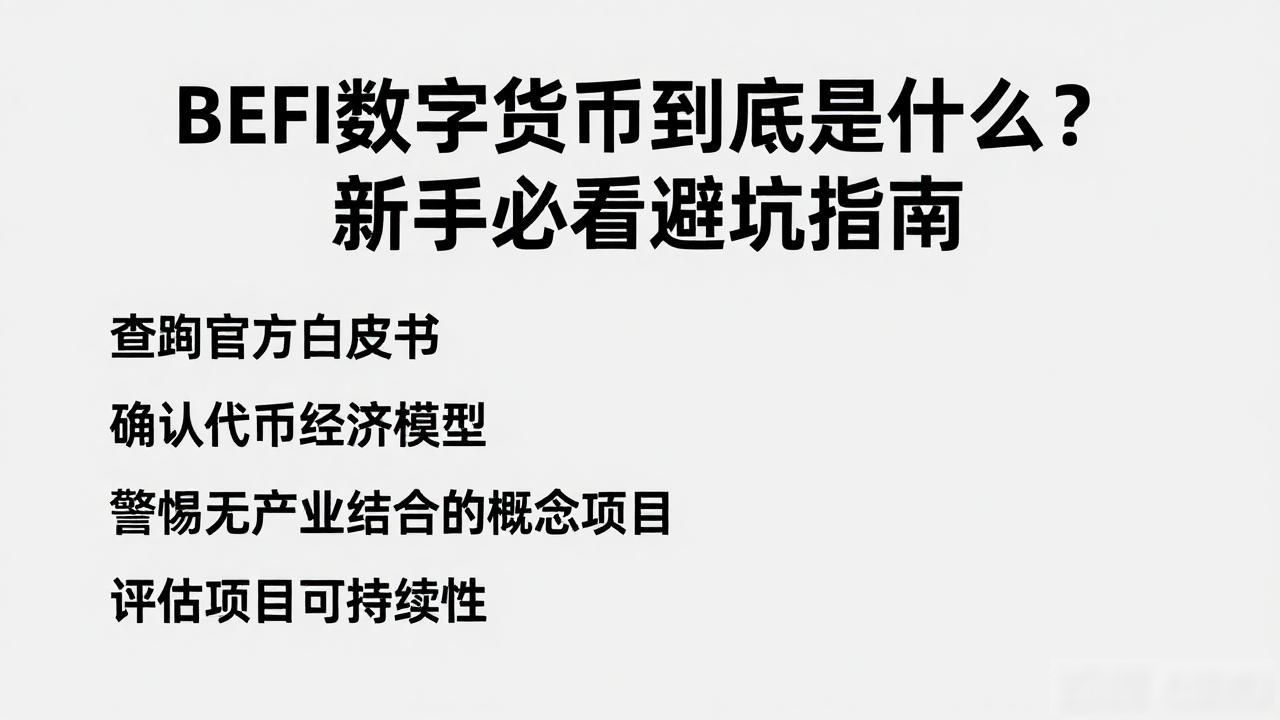 BEFI数字货币到底是什么？新手必看避坑指南