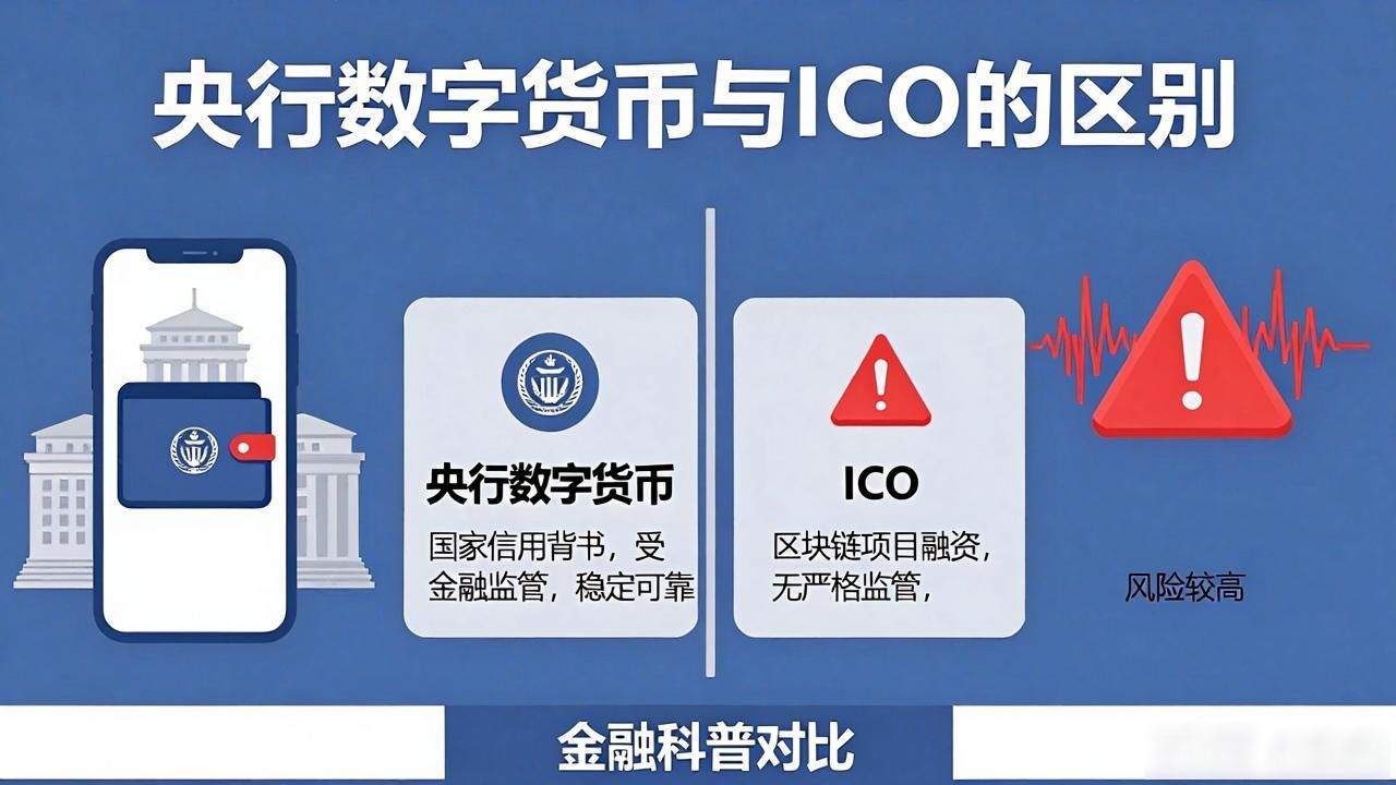央行数字货币ICO是真的吗？一文说清两者区别
