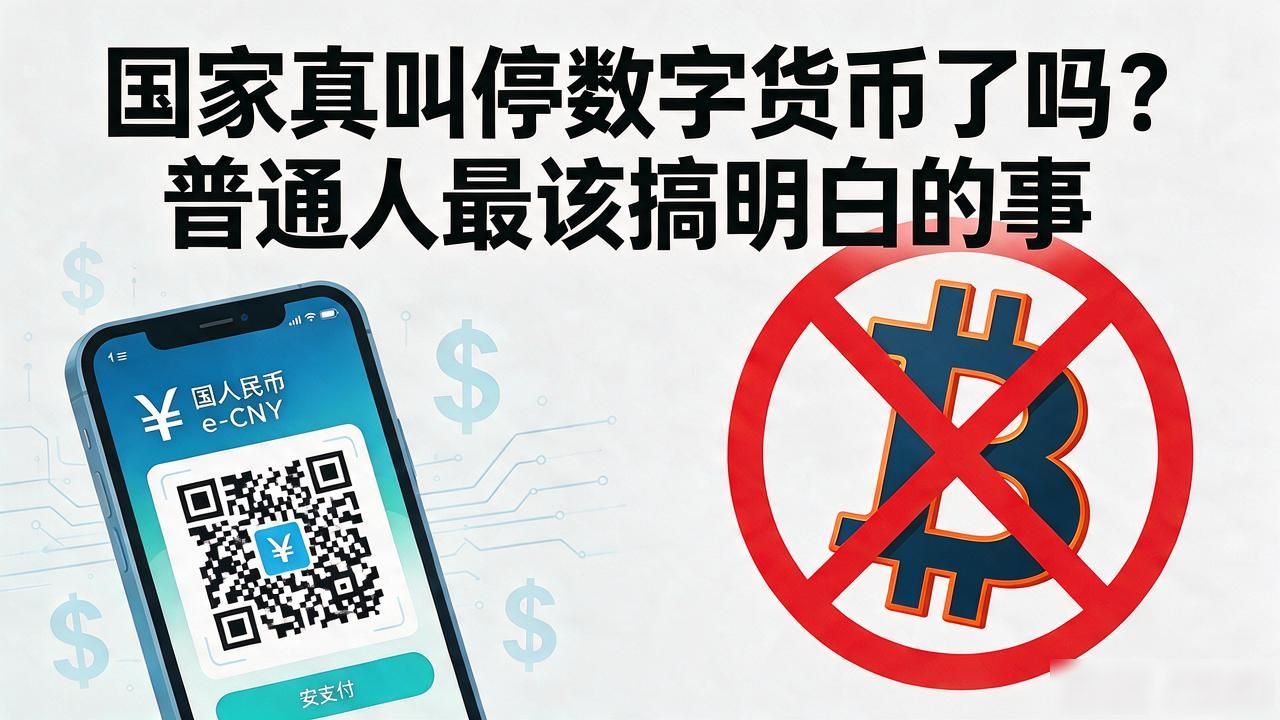 国家真叫停数字货币了吗？2026年普通人最该搞明白的事