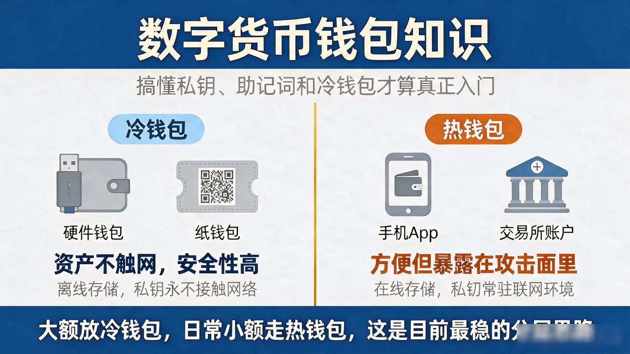 数字货币钱包知识：搞懂私钥、助记词和冷钱包才算真正入门