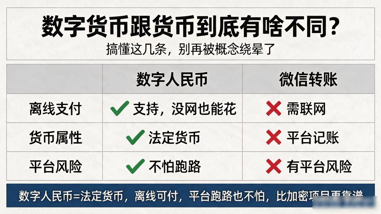 数字货币跟货币到底有啥不同？搞懂这几条，别再被概念绕晕了
