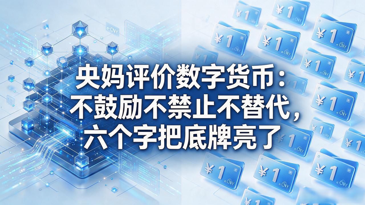 央妈评价数字货币:不鼓励不禁止不替代,六个字把底牌亮了-第1张图片-imToken 官网|全球领先多链去中心化钱包|BTC ETH NFT DeFi 管理工具 央妈评价数字货币:不鼓励不禁止不替代,六个字把底牌亮了-第1张图片-imToken 官网|全球领先多链去中心化钱包|BTC ETH NFT DeFi 管理工具
