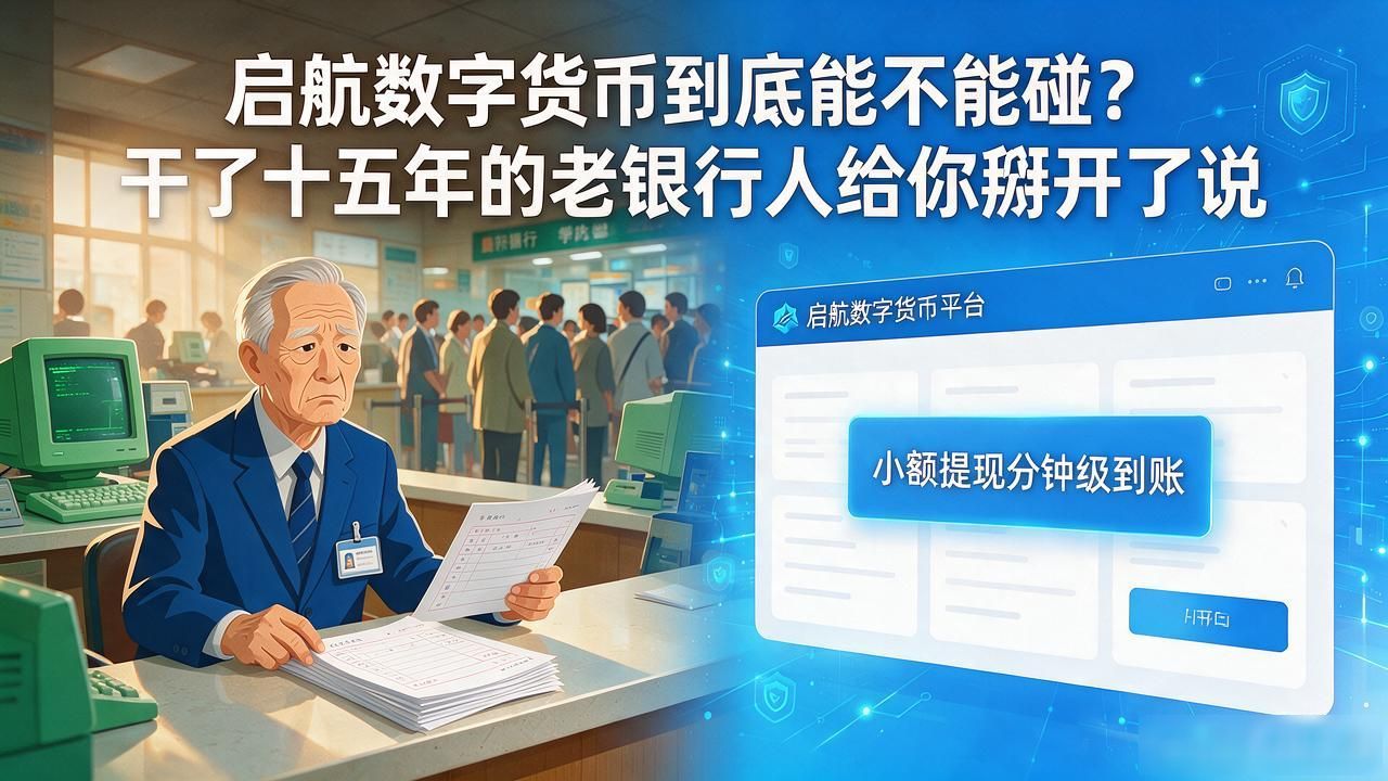 启航数字货币到底能不能碰？干了十五年的老银行人给你掰开了说